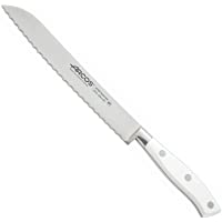 Arcos Serie Riviera Blanc- Cuchillo Panero- Hoja de Acero Inoxidable Forjado Nitrum 200 mm- Mango de Polioximetileno…